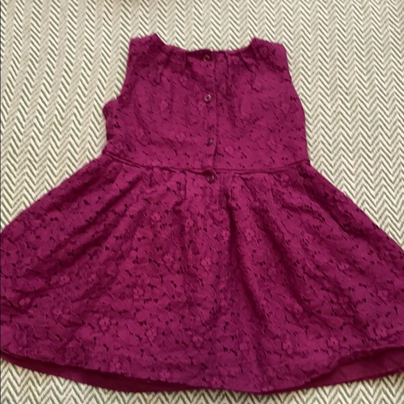 4/$25 Cherokee Lace maroon dress 4t - Picture 3 of 4